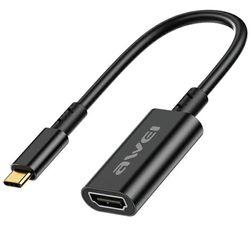 Kup AWEI CL-217T USB-C / HDMI 4K@30HZ adapter fekete - AWEI190 - {ean13} - Sklep Home Screen