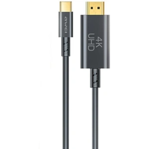 Kup Cablul AWEI CL-212T USB-C / HDMI 4K@30HZ negru/black - AWEI191 - {ean13} - Sklep Home Screen