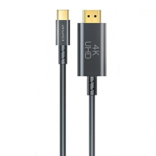 Kup Cablul AWEI CL-212T USB-C / HDMI 4K@30HZ negru/black - AWEI191 - {ean13} - Sklep Home Screen