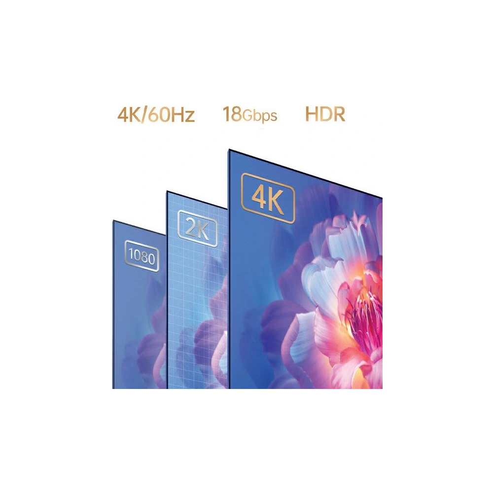 Kabel AWEI CL-212T USB-C / HDMI 4K@30HZ czarny/black