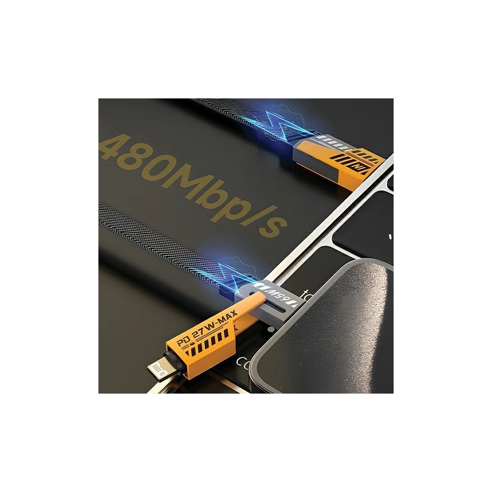 Kabel 4w1 AWEI CL-226 USB-C / Lightning czarny/black