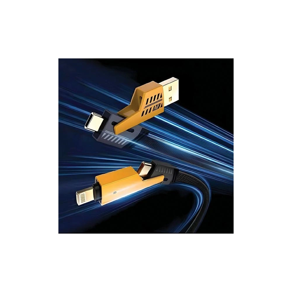 Kabel 4w1 AWEI CL-226 USB-C / Lightning czarny/black