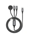 Kabel 3in1 AWEI W23 USB-C 100W / Lightning 10W / Watch 2.5W schwarz
