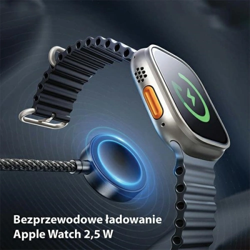 Kup Kabel 3w1 AWEI W23 USB-C 100W / Lightning 10W / Watch 2.5W černý/black - AWEI193 - {ean13} - Sklep Home Screen