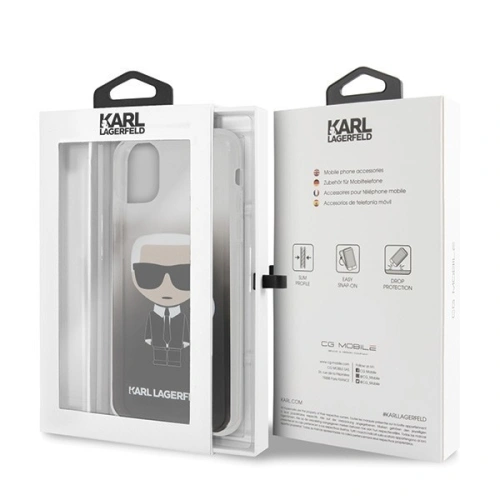 Kup Karl Lagerfeld KLHCN65TRDFKBK iPhone 11 Pro Max černý/black Gradient Ikonik Karl - KLD184BLK - {ean13} - Sklep Home Screen