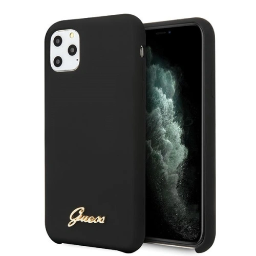 Kup Guess Apple Tasche GUHCN65LSLMGBK iPhone 11 Pro Max schwarz/schwarz Hartschale Silikon Vintage Gold Logo - GUE273BLK - {ean13} - Sklep Home Screen