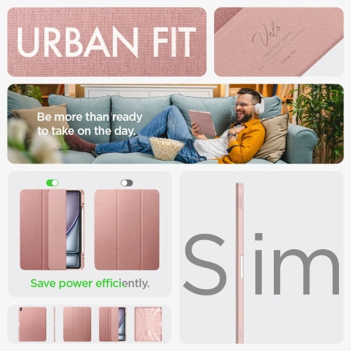 Kup Case Spigen Urban Fit Apple iPad Air 13" 2024 (6. Generation) Roségold - SPN3417 - {ean13} - Sklep Home Screen