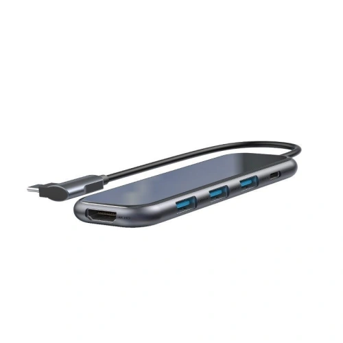 Buy Adapter 5in1 Baseus Hub USB-C na 3x USB 3.0 + HDMI + USB-C PD - BSU684 - {ean13} - Home Screen Store Europe