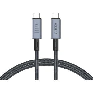 Kabel Tech-Protect Ultraboost Max USB-C / USB-C Thunderbolt 4.0 8K 40Gbps PD 240W 100cm Grau