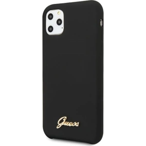 Buy Guess GUHCN65LSLMGBK iPhone 11 Pro Max black hard case Silicone Vintage Gold Logo - GUE273BLK - {ean13} - Home Screen Store Europe