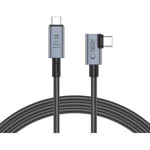 Winkelkabel Tech-Protect Ultraboost Max L USB-C / USB-C USB 4.0 8K 40Gbps PD 240W 150cm Grau
