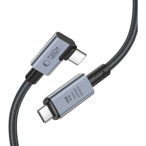 Kábel szögletes Tech-Protect Ultraboost Max L USB-C / USB-C USB 4.0 8K 40Gbps PD 240W 150cm Szürke