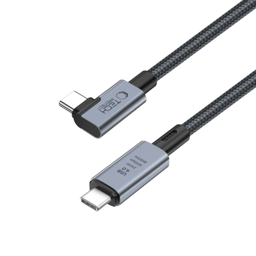 Kup Kabel kątový Tech-Protect Ultraboost Max L USB-C / USB-C USB 4.0 8K 40Gbps PD 240W 150cm šedý - THP2847 - {ean13} - Sklep Home Screen