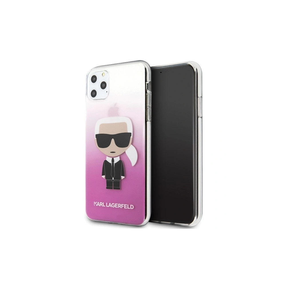 Karl Lagerfeld KLHCN65TRDFKPI iPhone 11 Pro Max różowy/pink Gradient Ikonik Karl