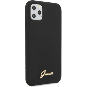 Kup Carcasă Guess GUHCN65LSLMGBK Apple iPhone 11 Pro Max negru/caz dur negru din silicon Logo Vintage Gold - GUE273BLK - {ean13} - Sklep Home Screen
