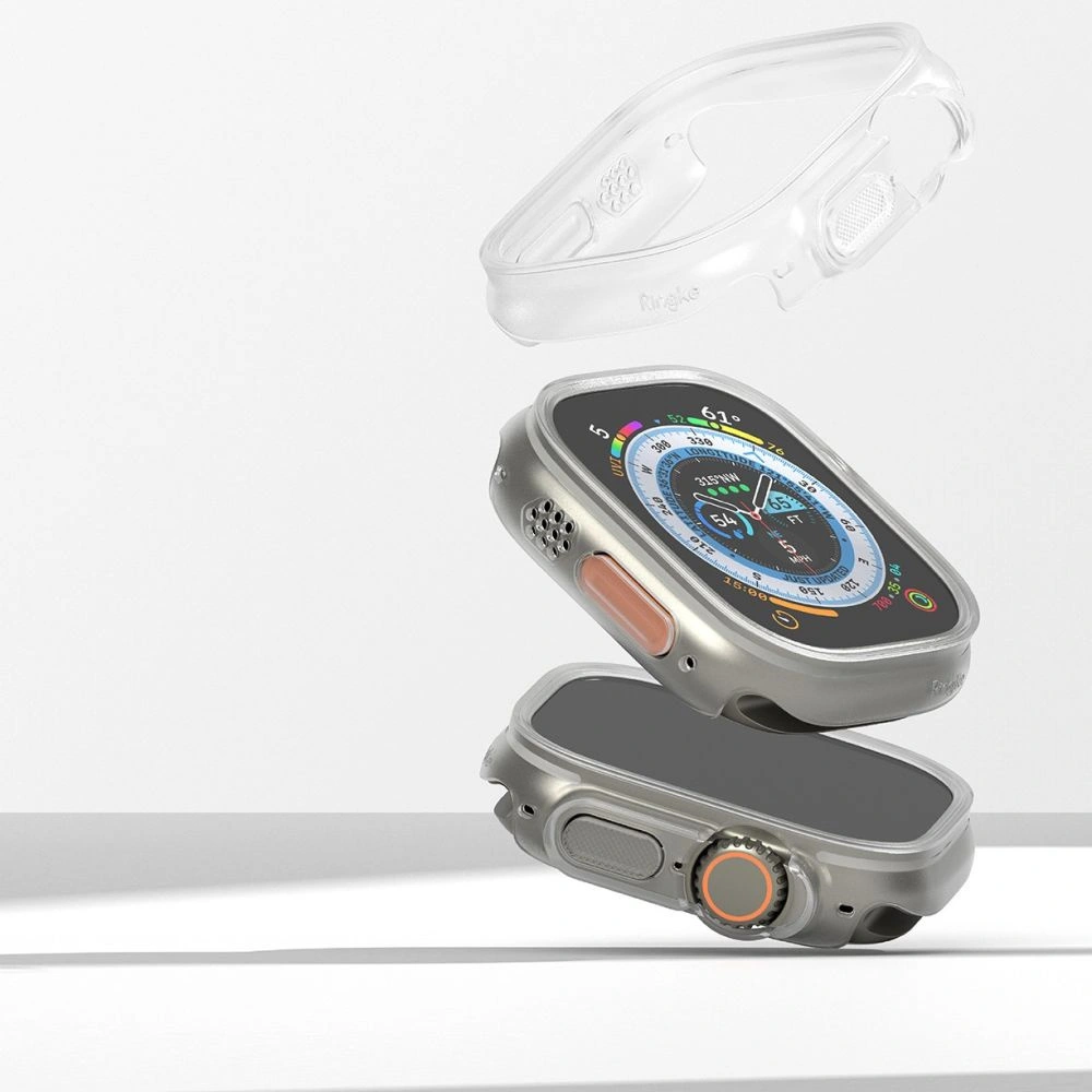 Etui Ringke Slim Apple Watch Ultra 1/2 49mm Clear & Alpine Clear [2 PACK]