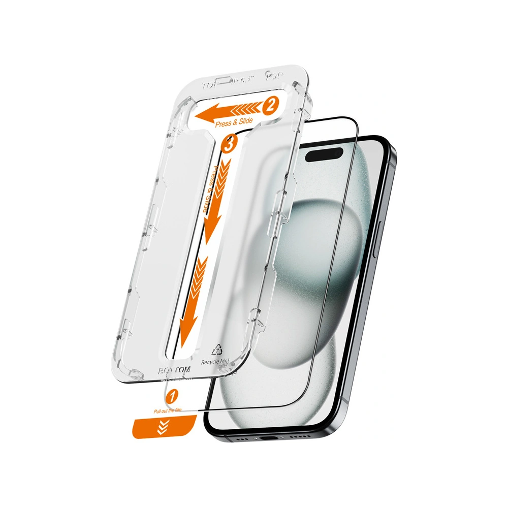 Szkło hartowane Crong EasyShield Apple iPhone 15 [2 PACK]