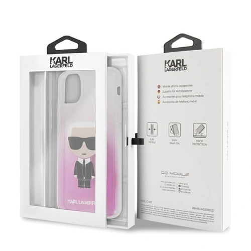 Kup Karl Lagerfeld KLHCN65TRDFKPI iPhone 11 Pro Max różowy/pink Gradient Ikonik Karl - KLD185RS - {ean13} - Sklep Home Screen
