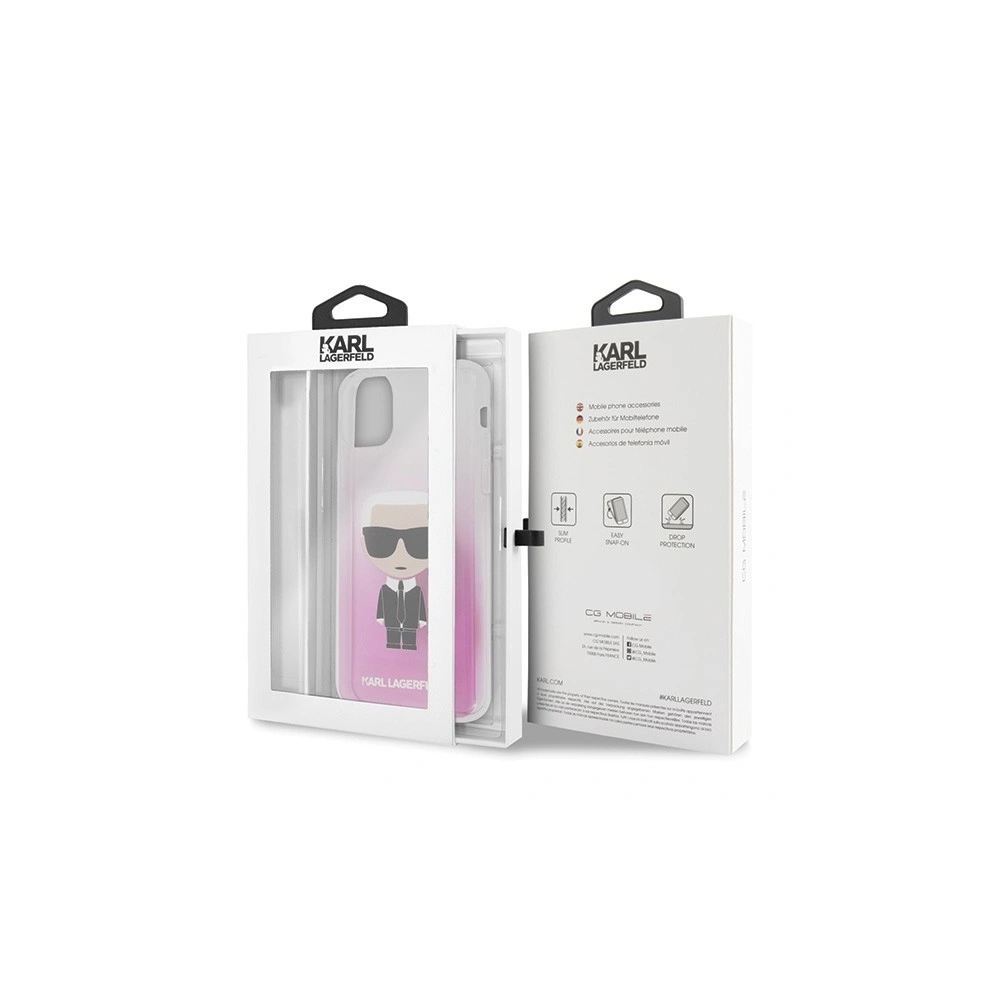Karl Lagerfeld KLHCN65TRDFKPI iPhone 11 Pro Max różowy/pink Gradient Ikonik Karl