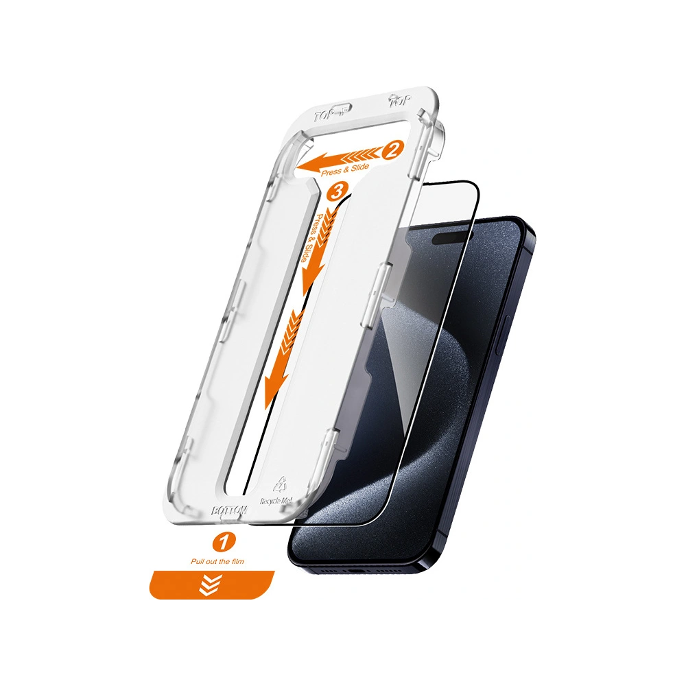 Szkło hartowane Crong EasyShield Apple iPhone 15 Pro [2 PACK]