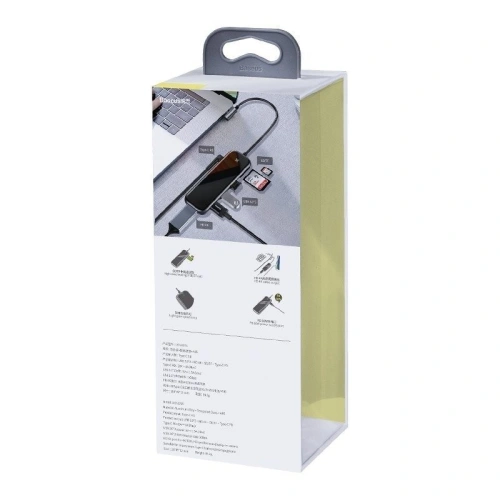 Kup Adaptér 6v1 Baseus Hub USB-C na 3x USB 3.0 + HDMI + USB-C PD + SD/microSD - BSU685 - {ean13} - Sklep Home Screen