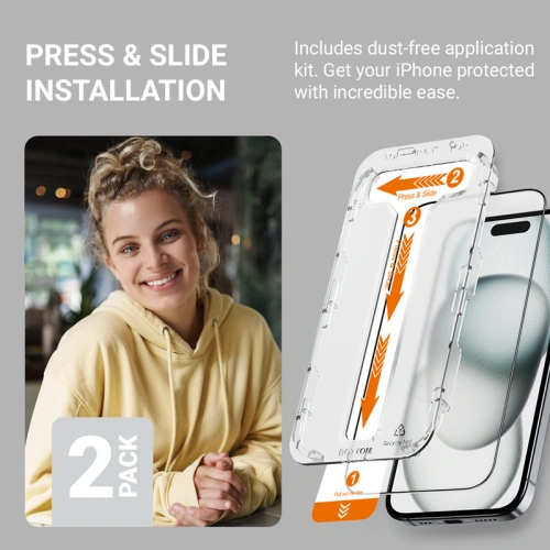 Buy Crong EasyShield Apple iPhone 14 / iPhone 13 / iPhone 13 Pro [2 PACK] - CRG769 - {ean13} - Home Screen Store Europe
