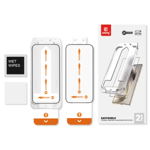 Kup Gehärtetes Glas Crong EasyShield Samsung Galaxy S24+ Plus [2 PACK] - CRG772 - {ean13} - Sklep Home Screen