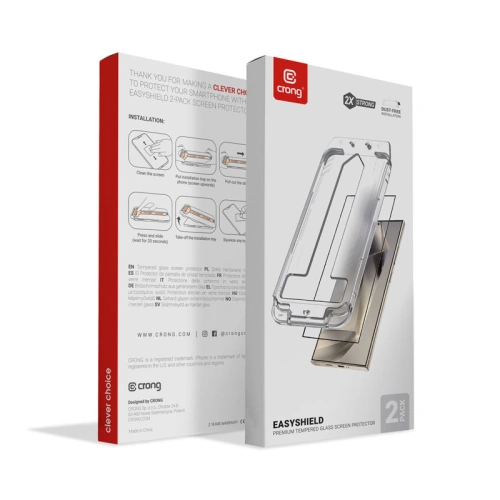Kup Tvrzené sklo Crong EasyShield Samsung Galaxy S24+ Plus [2 PACK] - CRG772 - {ean13} - Sklep Home Screen