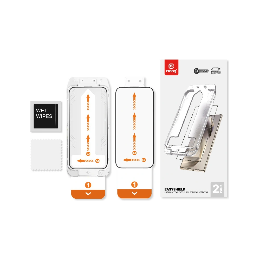Szkło hartowane Crong EasyShield Samsung Galaxy S24 Ultra [2 PACK]