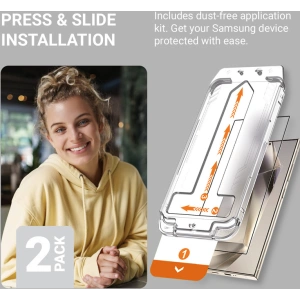Edzett üveg Crong EasyShield Samsung Galaxy S24 Ultra [2 PACK]