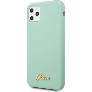 Buy Guess GUHCN65LSLMGG iPhone 11 Pro Max green hard case Silicone Vintage Gold Logo - GUE274GRN - {ean13} - Home Screen Store Europe