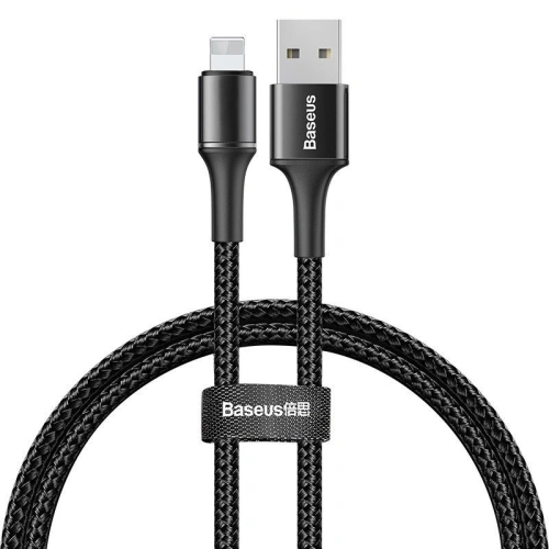 Buy Cable Lightning LED Light Baseus Halo 2.4A 0.5m Black - BSU689BLK - {ean13} - Home Screen Store Europe