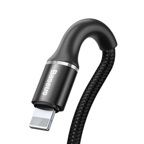 Kup Kabel lightning s LED podsvícením Baseus Halo 2.4A 0.5m (černý) - BSU689BLK - {ean13} - Sklep Home Screen