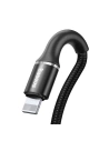 Buy Cable Lightning LED Light Baseus Halo 2.4A 0.5m Black - BSU689BLK - {ean13} - Home Screen Store Europe