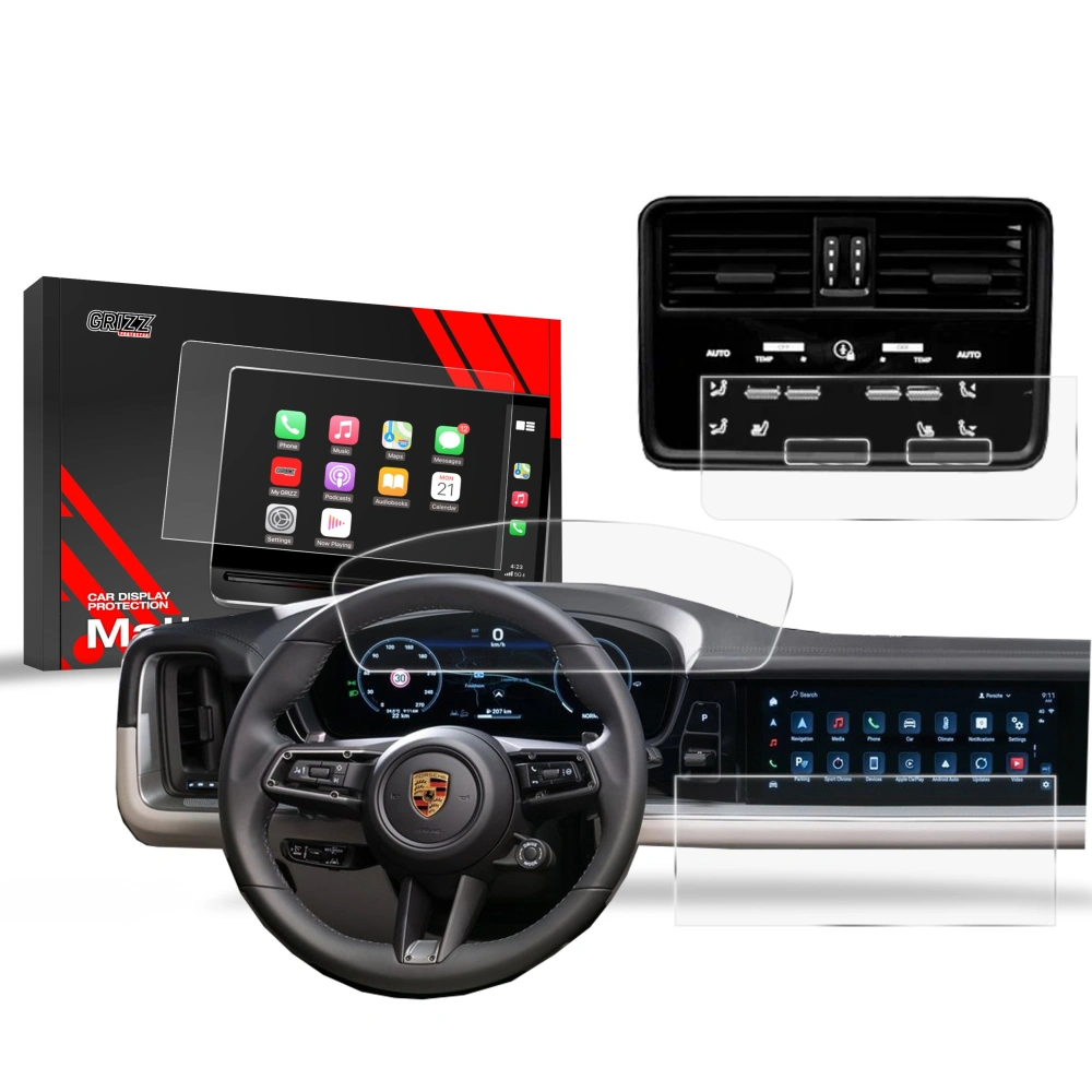 Folia matowa GrizzGlass CarDisplay Protection do Porsche Cayenne 2024 [3w1]