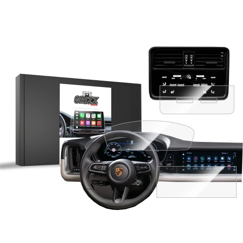 Kup Cserép fólia GrizzGlass CarDisplay védelem Porsche Cayenne 2024-hez [3w1] - GRZ10134 - {ean13} - Sklep Home Screen