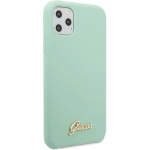 Buy Guess GUHCN65LSLMGG iPhone 11 Pro Max green hard case Silicone Vintage Gold Logo - GUE274GRN - {ean13} - Home Screen Store Europe