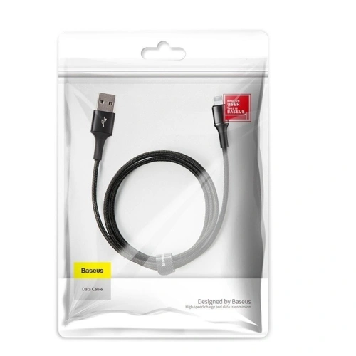 Buy Cable Lightning LED Light Baseus Halo 2.4A 0.5m Black - BSU689BLK - {ean13} - Home Screen Store Europe