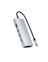Adapter Satechi USB-C Multiport 8K USB-C / USB-C, HDMI, 3xUSB-A 3.2 Gen 2 10Gbps, USB-A 3.2 Gen 1 5Gbps, SD/TF silver