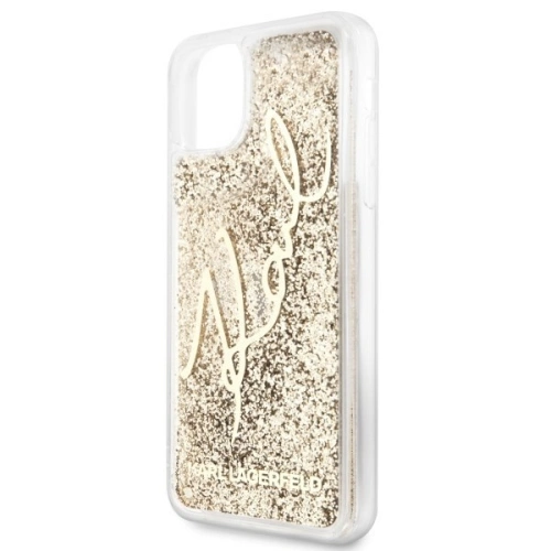 Kup Karl Lagerfeld KLHCN65TRKSGO iPhone 11 Pro Max auriu/glitter Signature - KLD186GLD - {ean13} - Sklep Home Screen