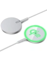 Indukční nabíječka ESR HaloLock QI2 Mini Magnetic MagSafe bezdrátová nabíječka 15W Stříbrná