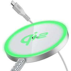 Kup Ładowarka indukcyjna ESR HaloLock QI2 Mini Magnetic MagSafe wireless charger 15W Silver - ESR814 - {ean13} - Sklep Home Screen