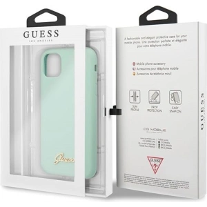 Buy Guess GUHCN65LSLMGG iPhone 11 Pro Max green hard case Silicone Vintage Gold Logo - GUE274GRN - {ean13} - Home Screen Store Europe