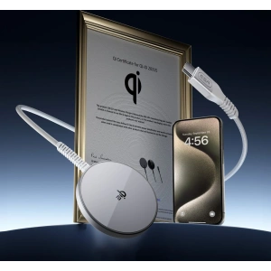 Kup Ładowarka indukcyjna ESR HaloLock QI2 Mini Magnetic MagSafe wireless charger 15W Silver - ESR814 - {ean13} - Sklep Home Screen