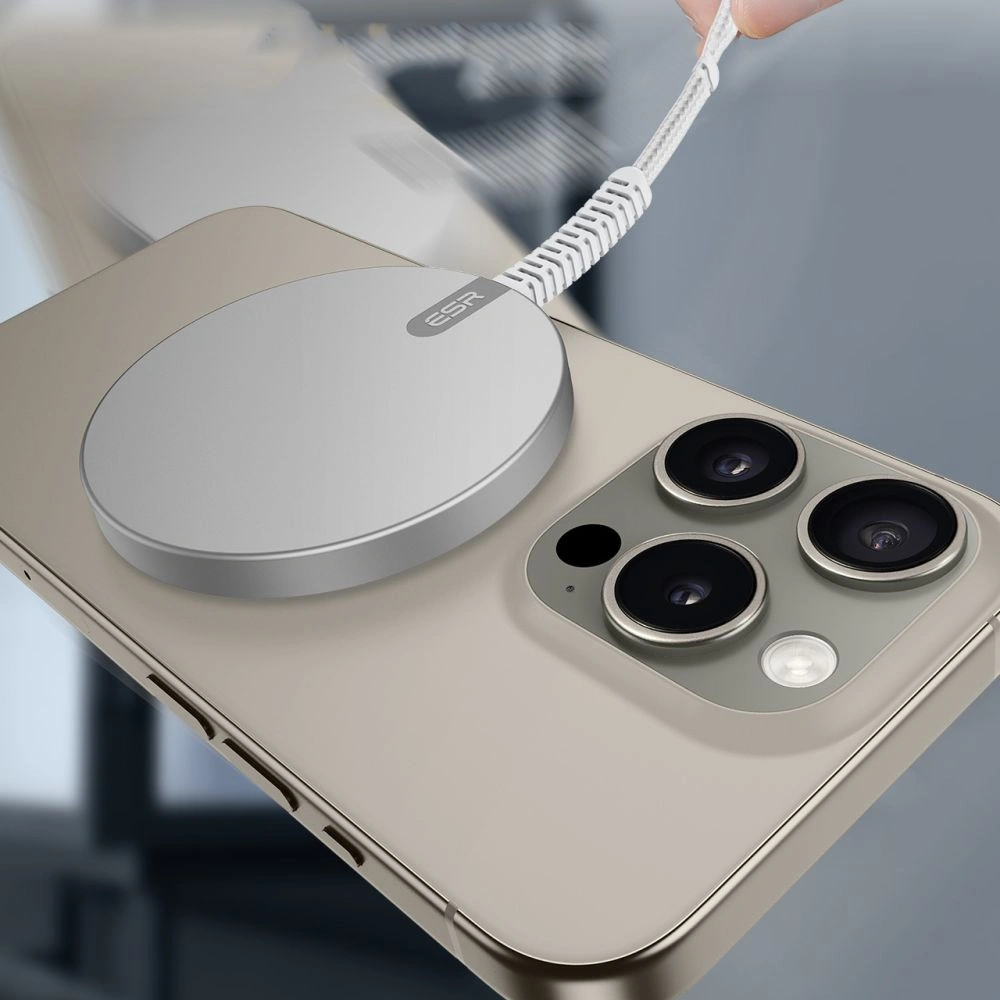 Ładowarka indukcyjna ESR HaloLock QI2 Mini Magnetic MagSafe wireless charger 15W Silver
