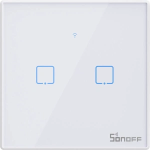 Buy Sonoff T2 EU touch light switch WiFi + RF 433 TX (2-channel) new version - SNF156 - {ean13} - Home Screen Store Europe