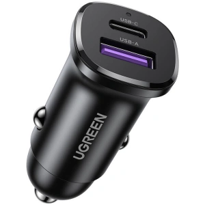 Kup Ładowarka samochodowa UGREEN EC305 USB-C, USB-A 30W czarna - UGR1843 - {ean13} - Sklep Home Screen