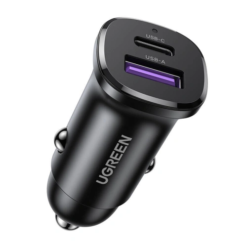 Kup Ładowarka samochodowa UGREEN EC305 USB-C, USB-A 30W czarna - UGR1843 - {ean13} - Sklep Home Screen