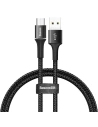 LED világítással ellátott micro USB kábel Baseus Halo 3A 0.5m (fekete)