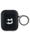 Etui Karl Lagerfeld KLA2PGCHPK Apple AirPods 1/2 cover Monogram Choupette Head negru/black
